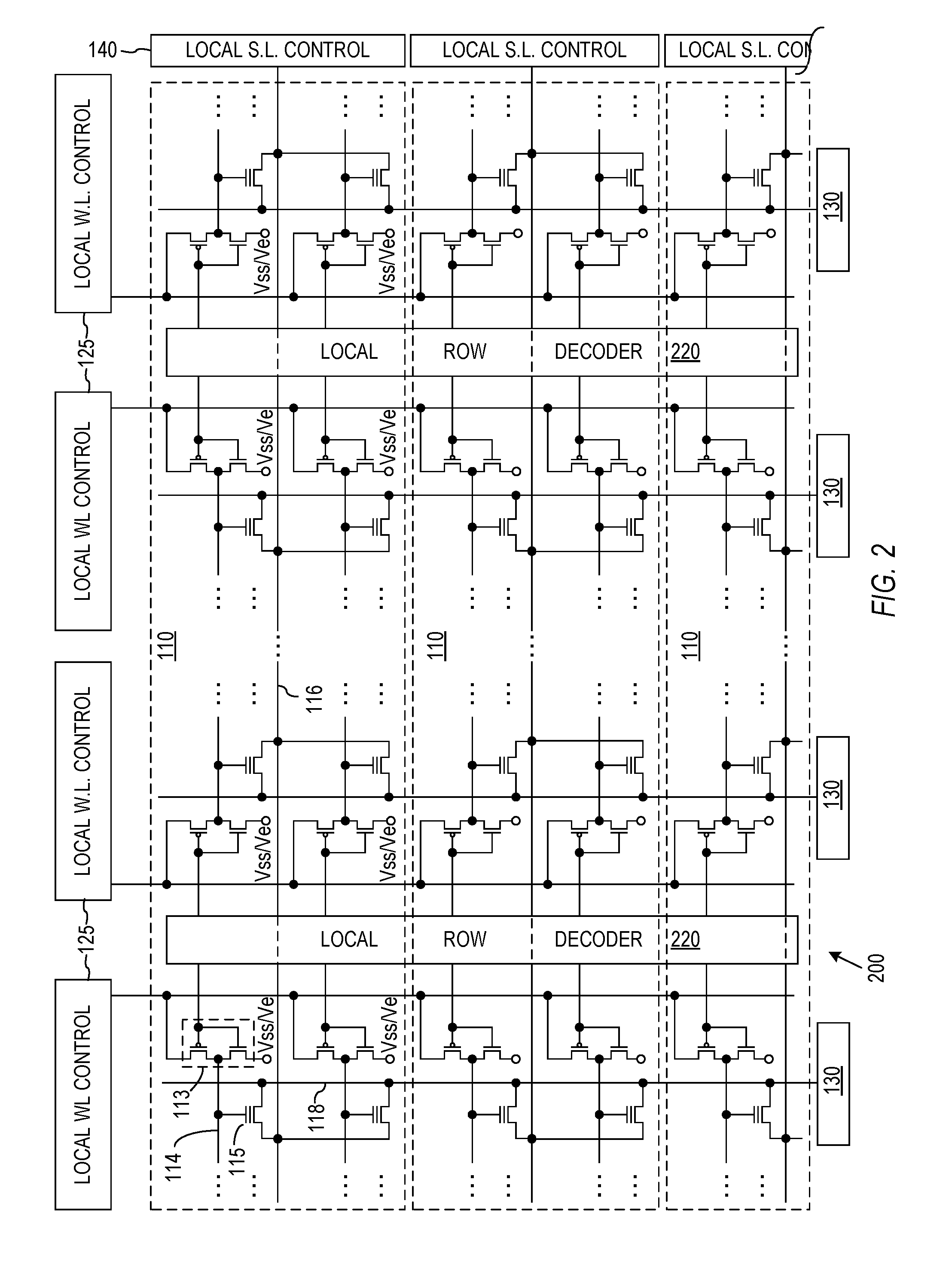 Patent drawing from US 10,468,107, Programming nonvolatile memory cells through a series of predetermined threshold voltages