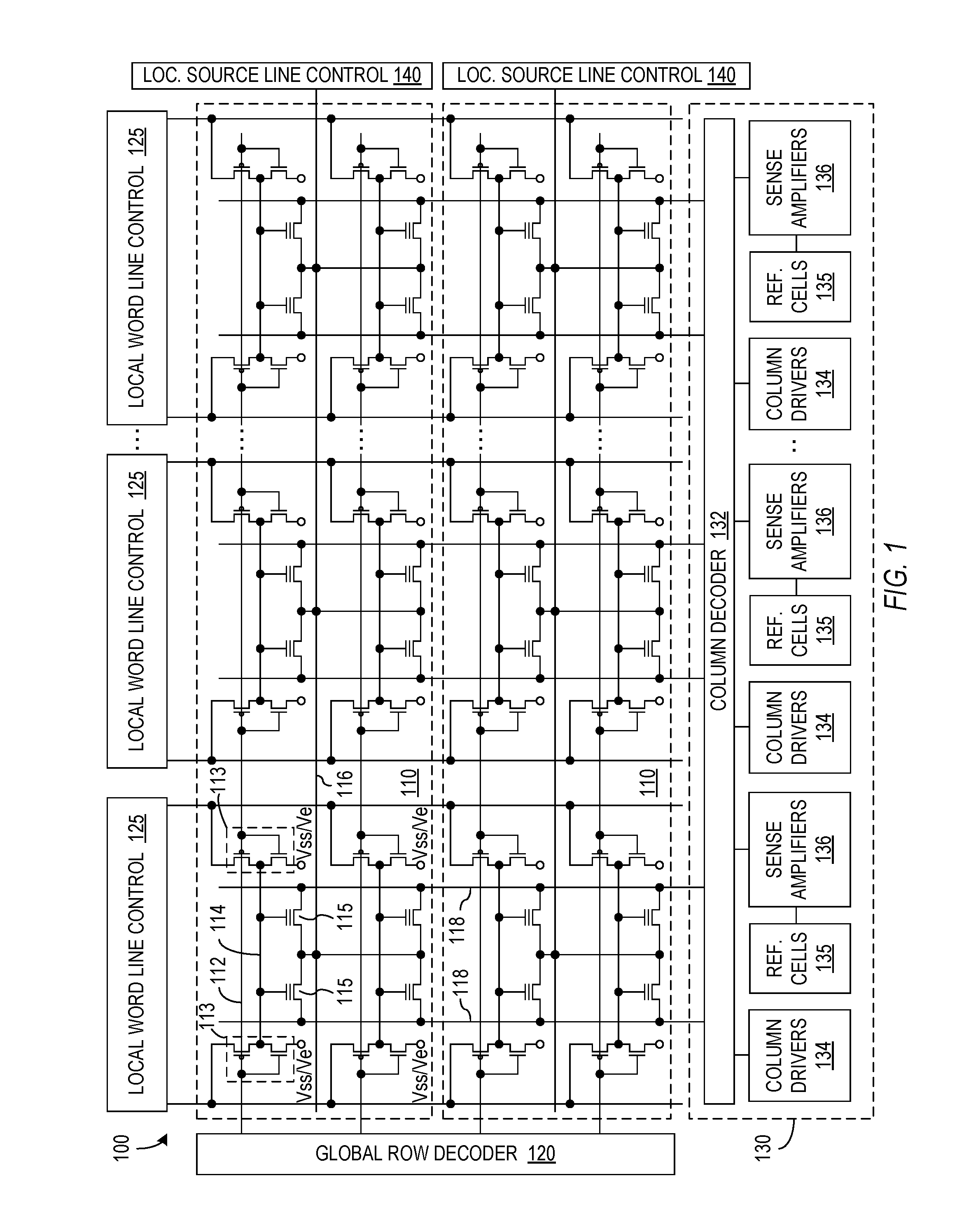 Patent drawing from US 10,468,108, Programming nonvolatile memory cells using resolution-based and level-based voltage increments