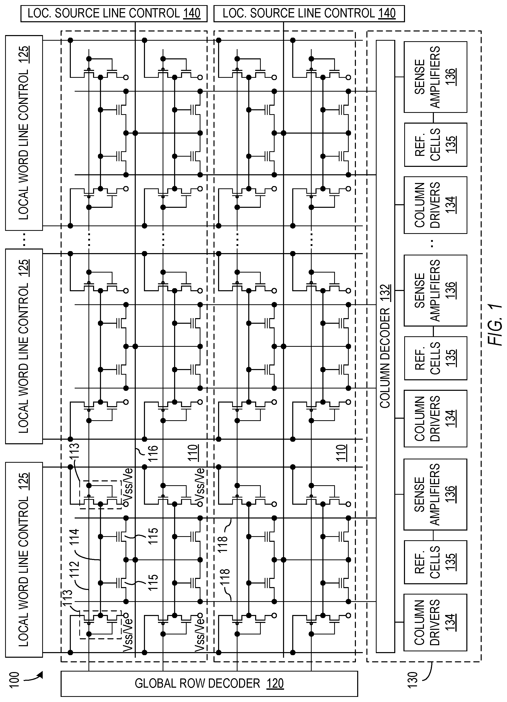 Patent drawing from US 11,200,954, Programming nonvolatile memory cells through a series of predetermined threshold voltages