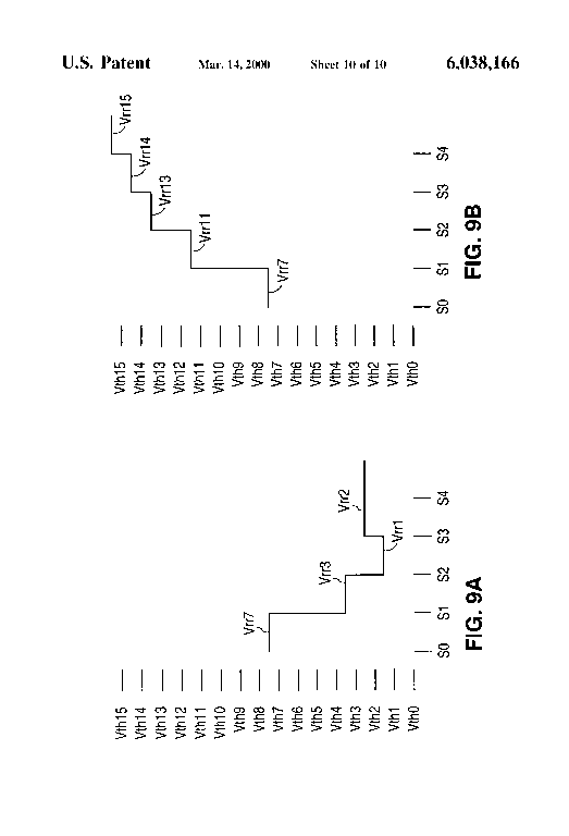 Patent drawing from US 6,038,166, High resolution multi-bit-per-cell memory