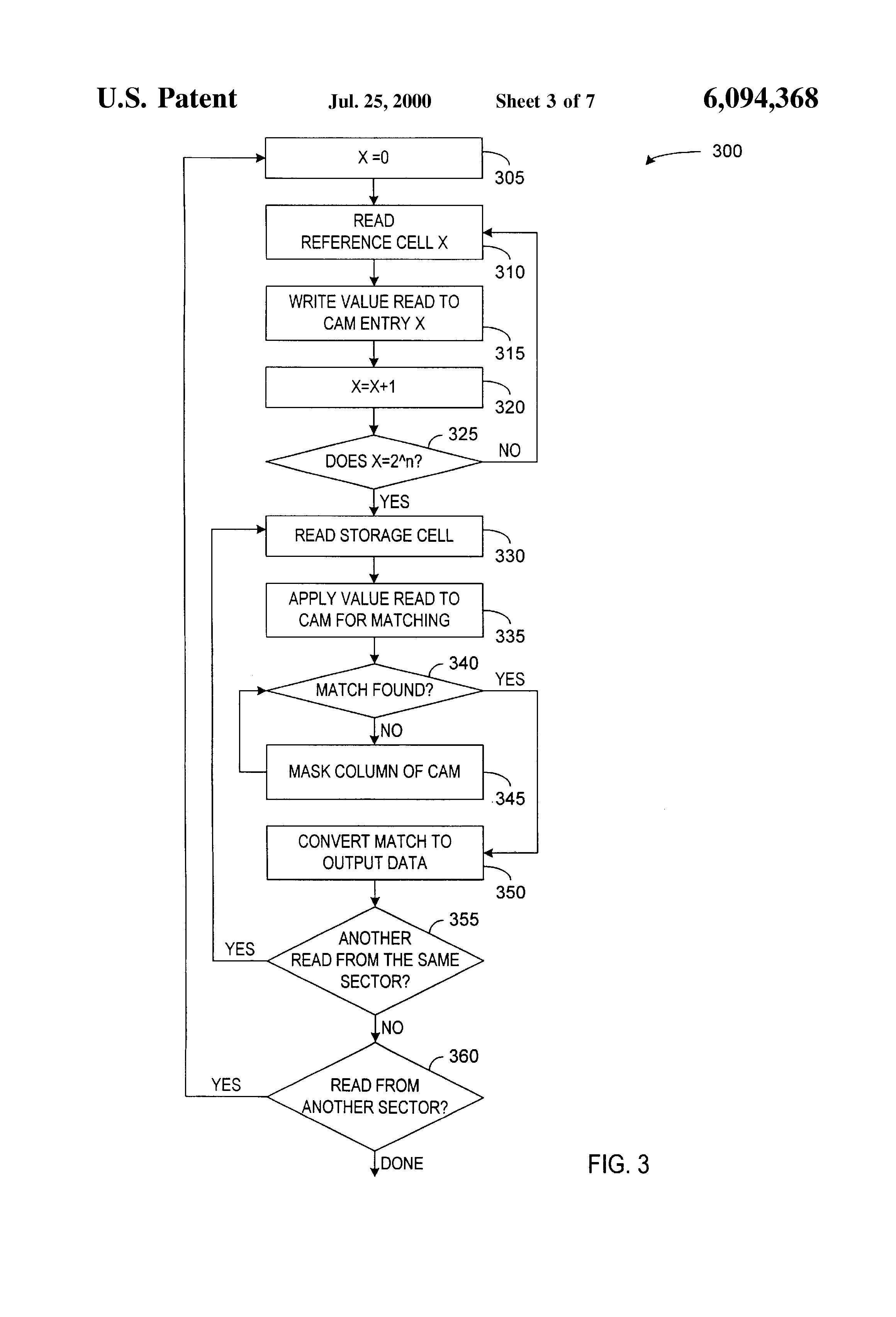 Patent drawing from US 6,094,368, Auto-tracking write and read processes for multi-bit-per-cell non-volatile memories