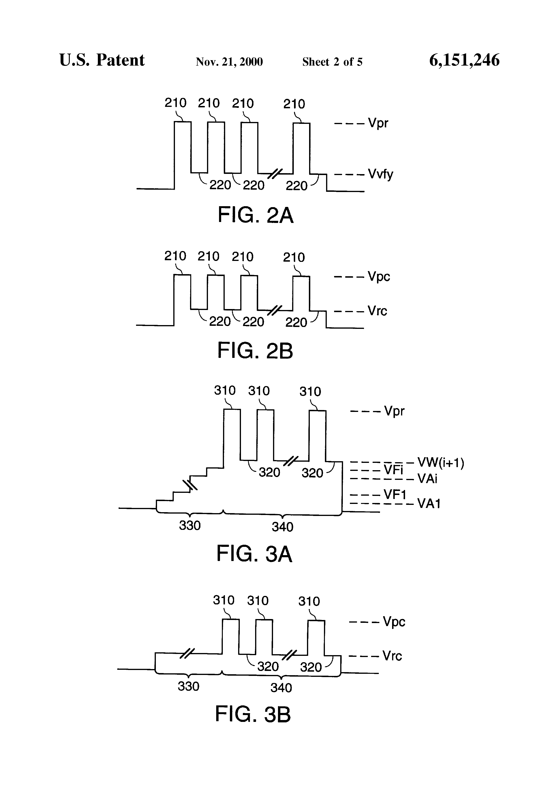 Patent drawing from US 6,151,246, Multi-bit-per-cell flash EEPROM memory with refresh