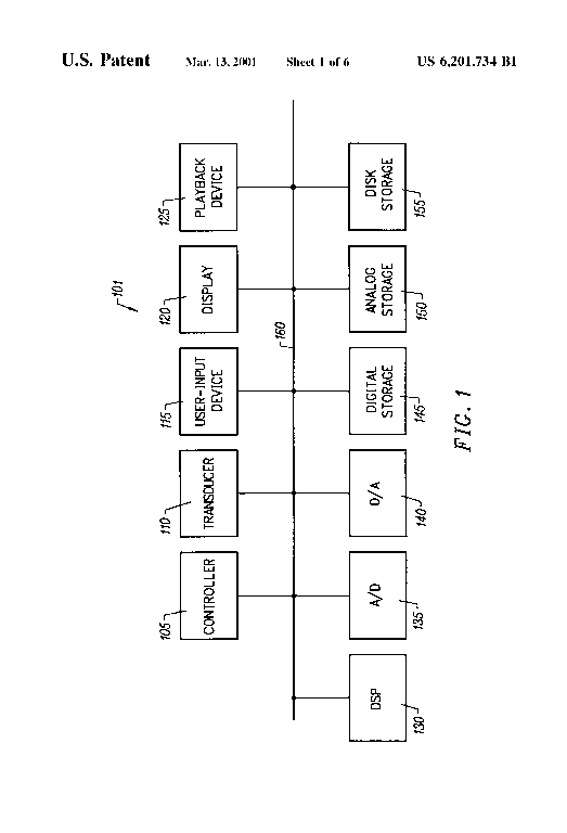 Patent drawing from US 6,201,734, Programmable impedance device