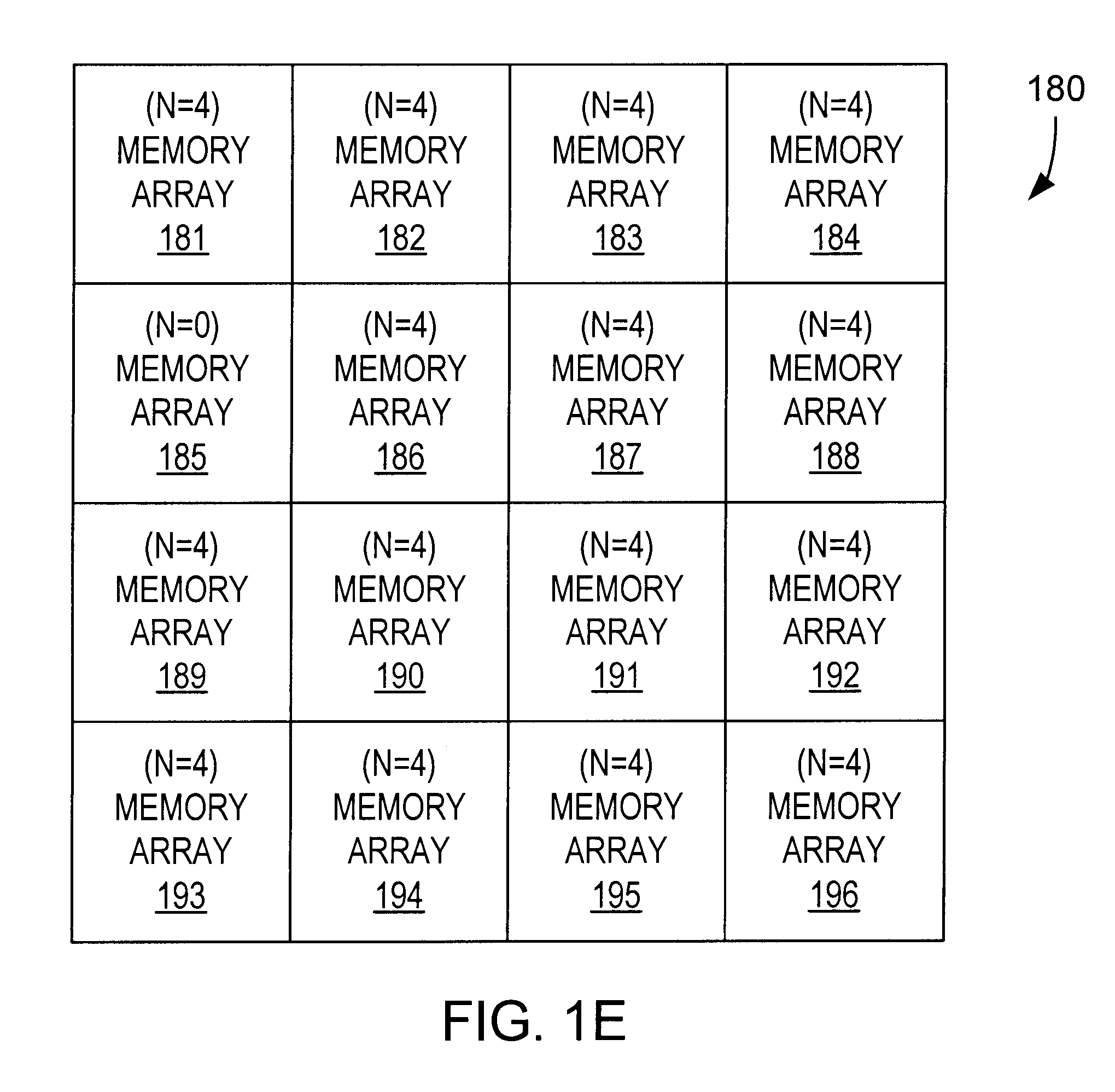 Patent drawing from US 6,363,008, Multi-bit-cell non-volatile memory with maximized data capacity