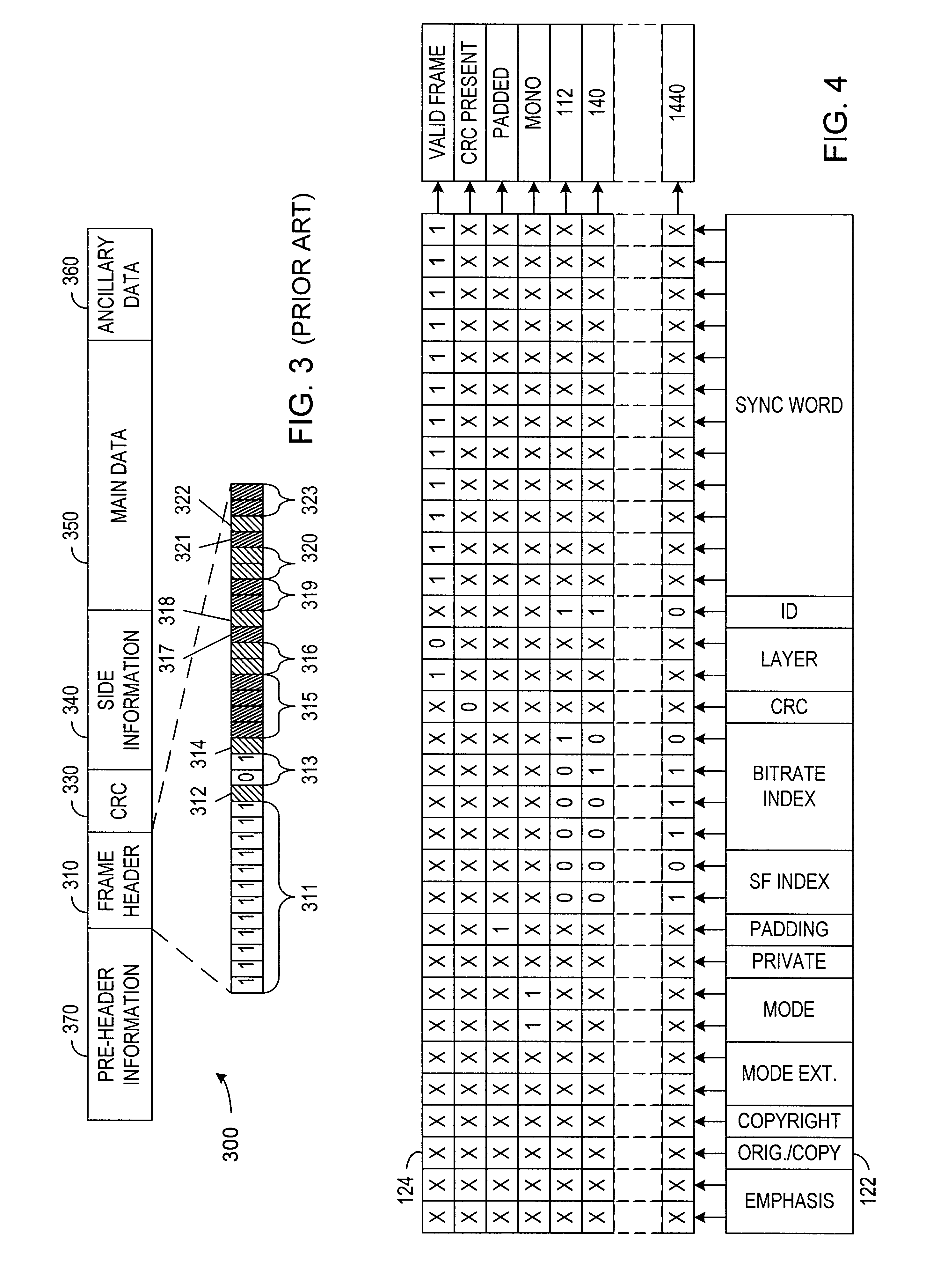 Patent drawing from US 6,466,476, Data coding for multi-bit-per-cell memories having variable numbers of bits per memory cell