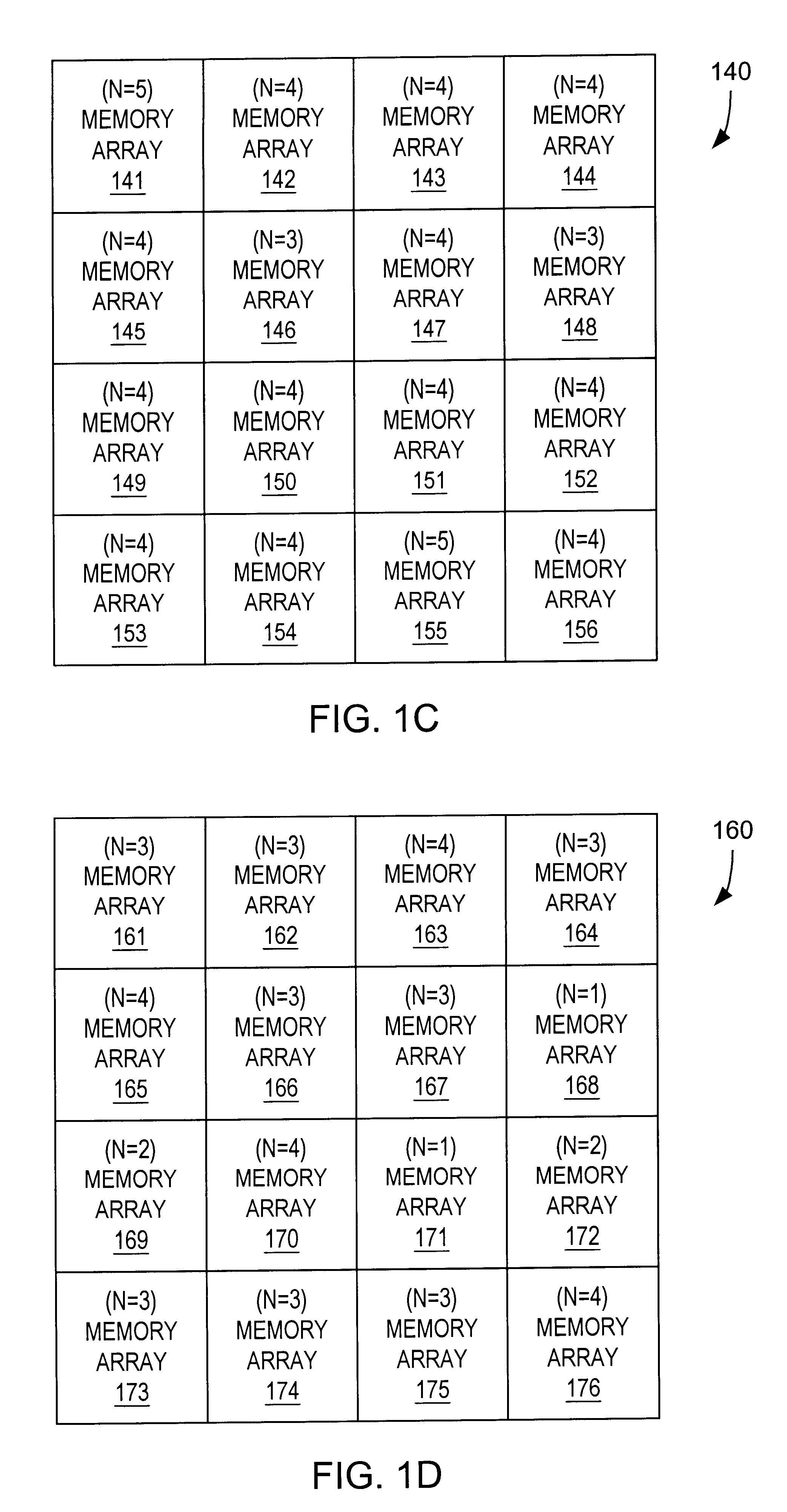 Patent drawing from US 6,558,967, Multi-bit-per-cell memory system with numbers of bits per cell set by testing of memory units