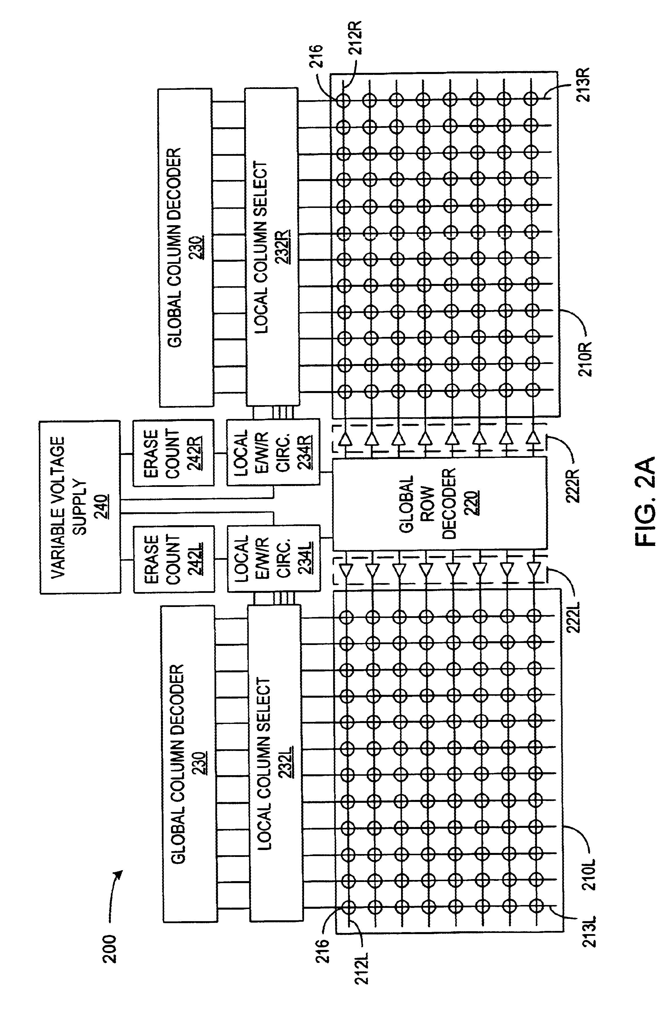 Patent drawing from US 6,662,263, Sectorless flash memory architecture