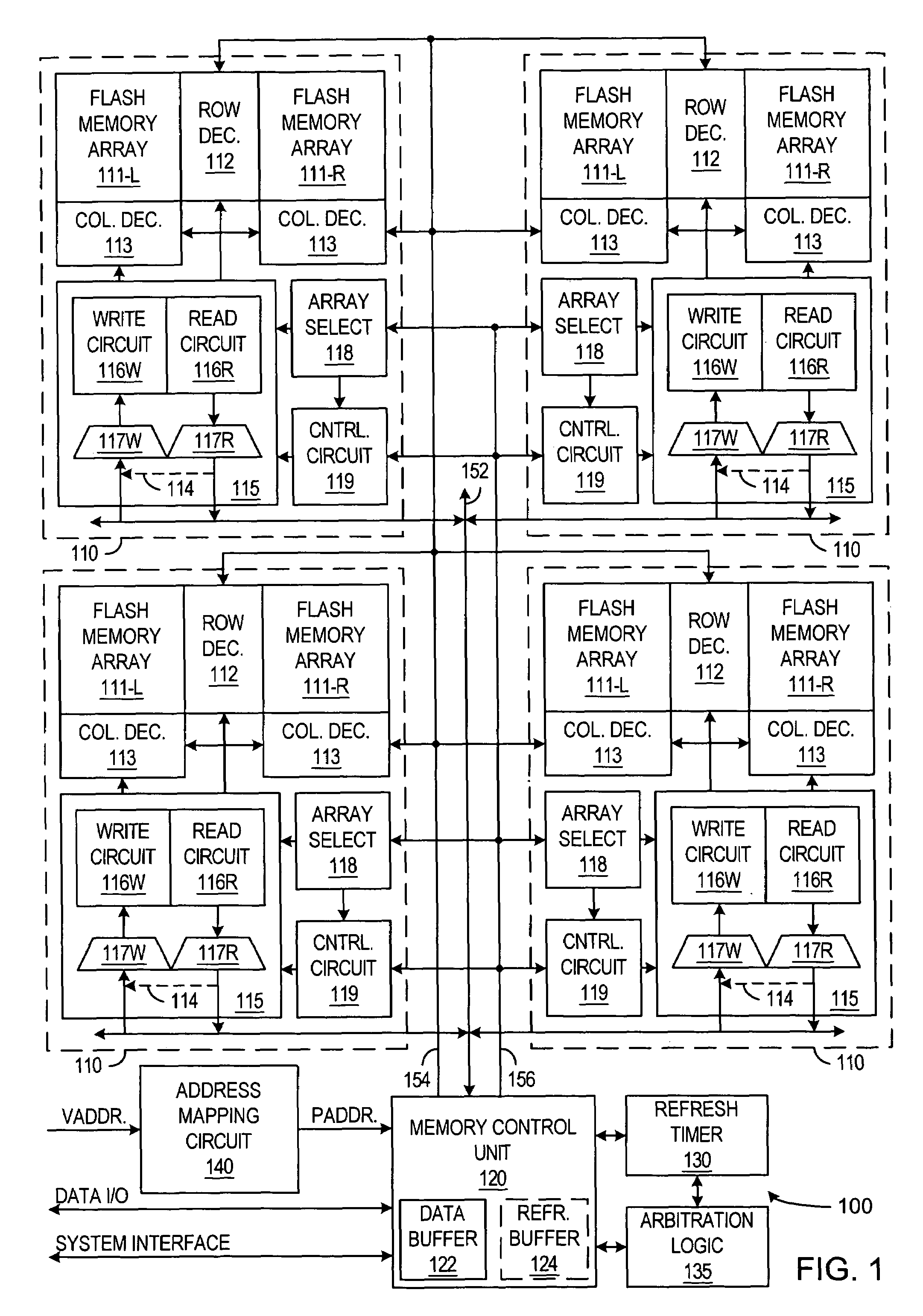 Patent drawing from US 7,079,422, Periodic refresh operations for non-volatile multiple-bit-per-cell memory
