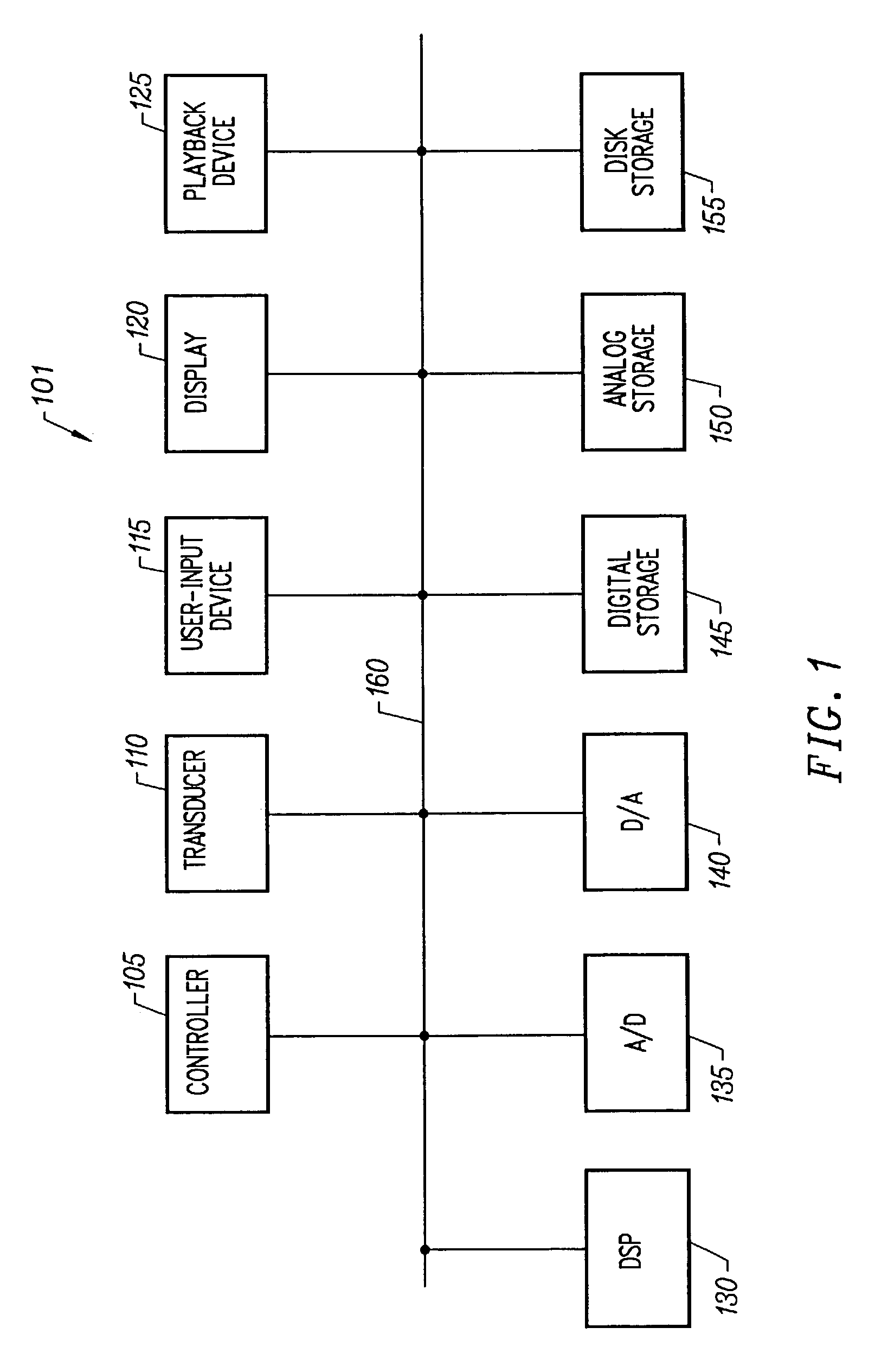Patent drawing from US 7,106,632, Integrated circuit with analog or multilevel storage cells and user-selectable sampling frequency