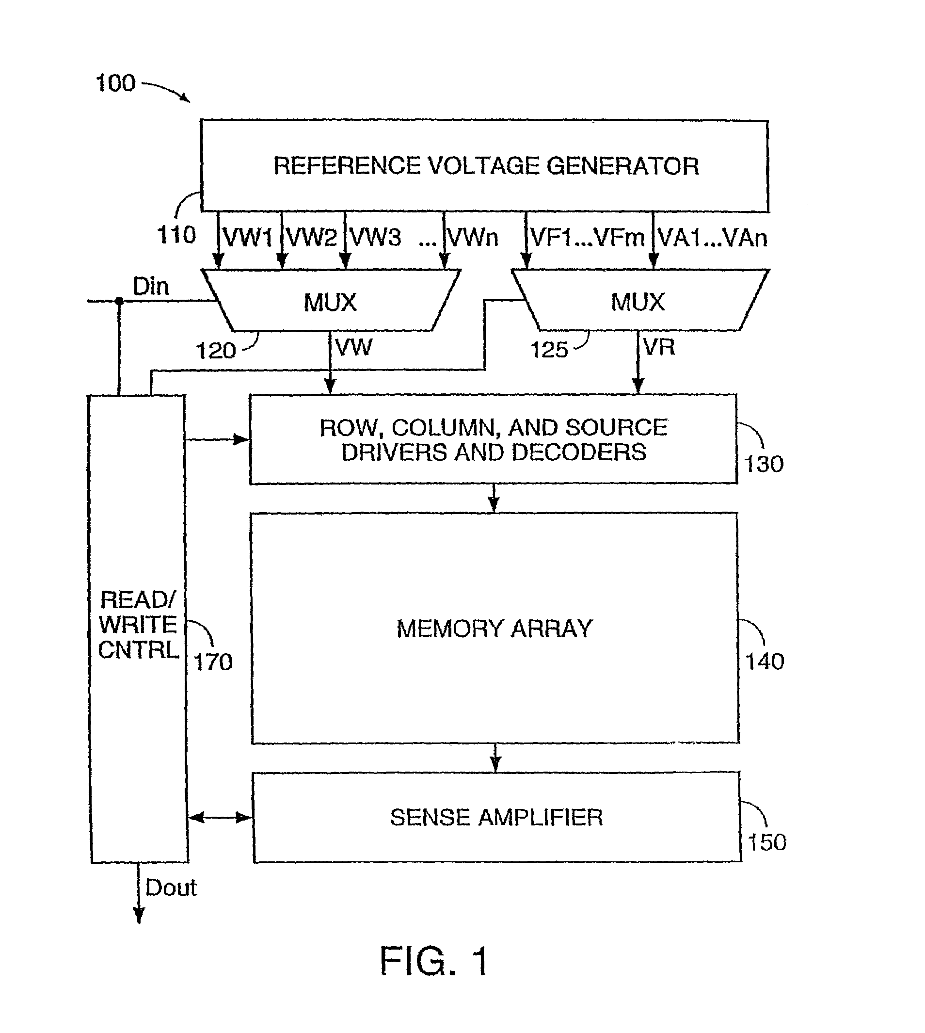 Patent drawing from US 7,397,697, Multi-bit-per-cell flash EEPROM memory with refresh