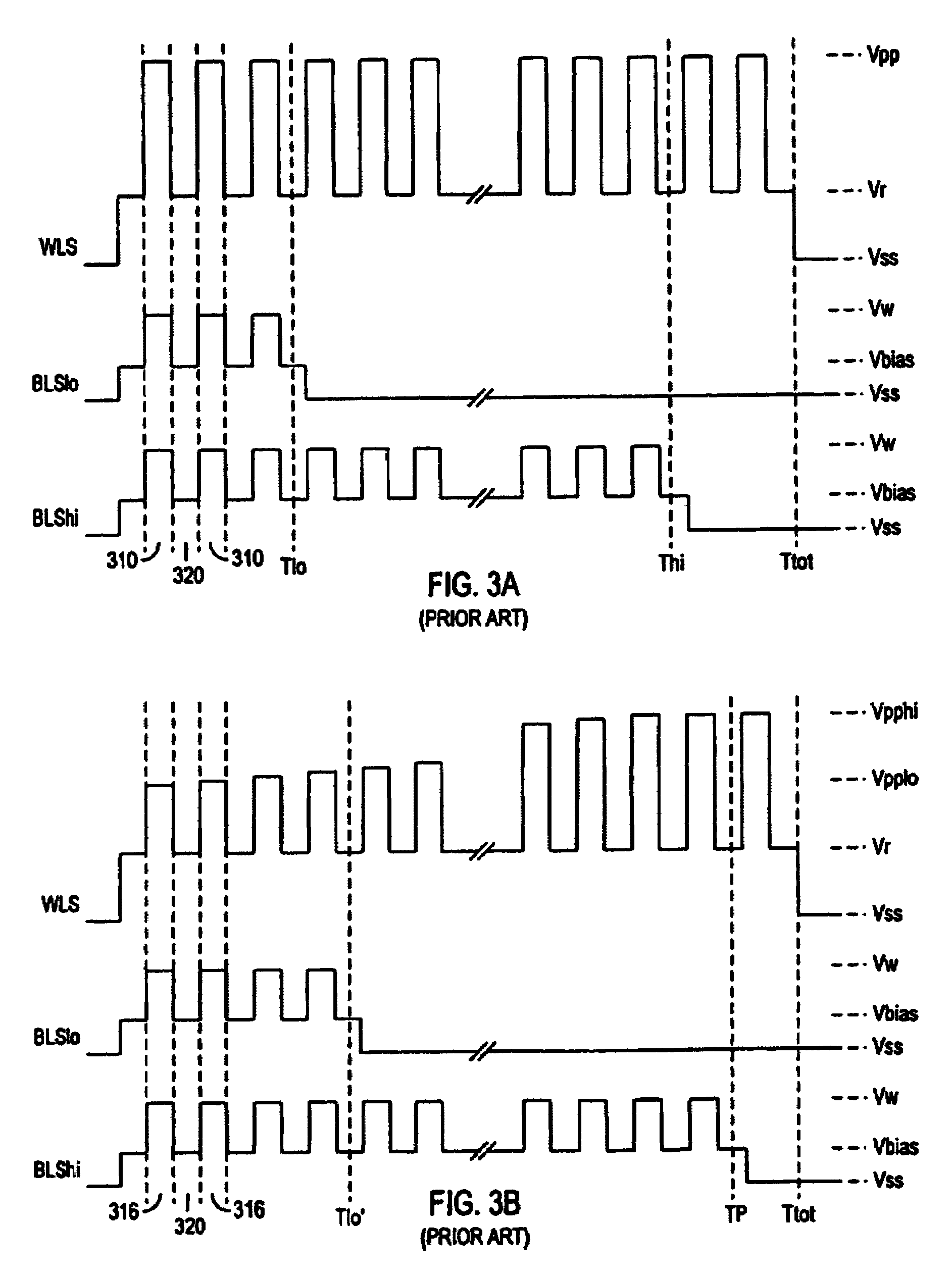 Patent drawing from US 7,426,138, Parallel programming of multiple-bit-per-cell memory cells by controlling program pulsewidth and programming voltage