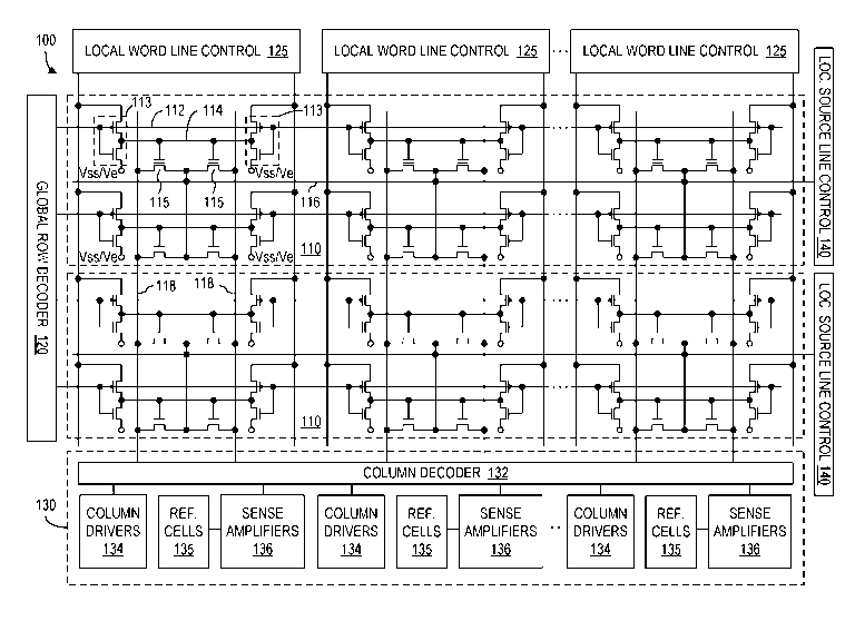 Patent drawing from US 9,449,682, Reading a multi-bit value from a memory cell
